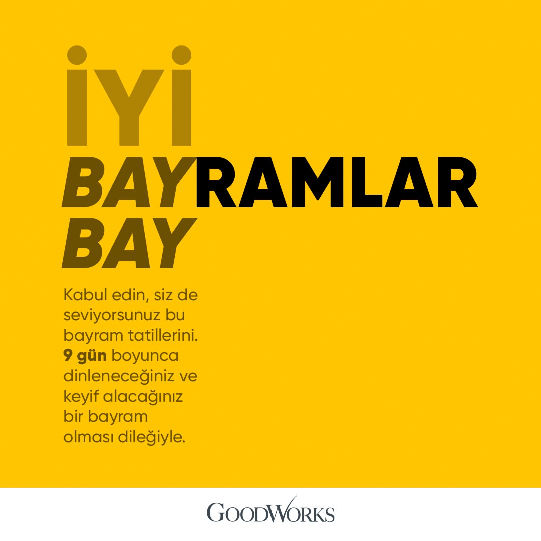 İyi Bayramlar!